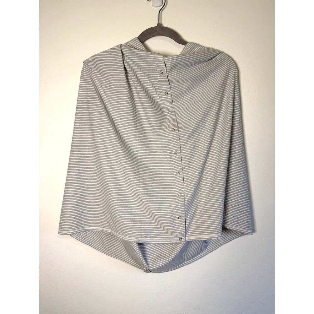 Lululemon Vinyasa Scarf Silver Spoon Stripe Rulu Buttons One Size Adjustable